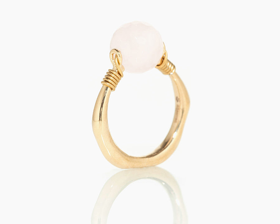 Bague Lunaris Quartz rose