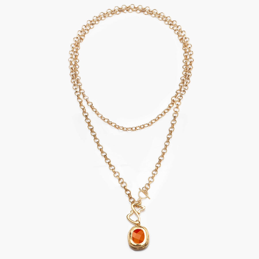 Collier Phèdre Cornaline