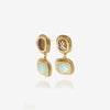 Boucle d'oreilles clips dorée avec ses pierres fines. Bijoux fantaisie pour femme et bijou tendance et créateur.