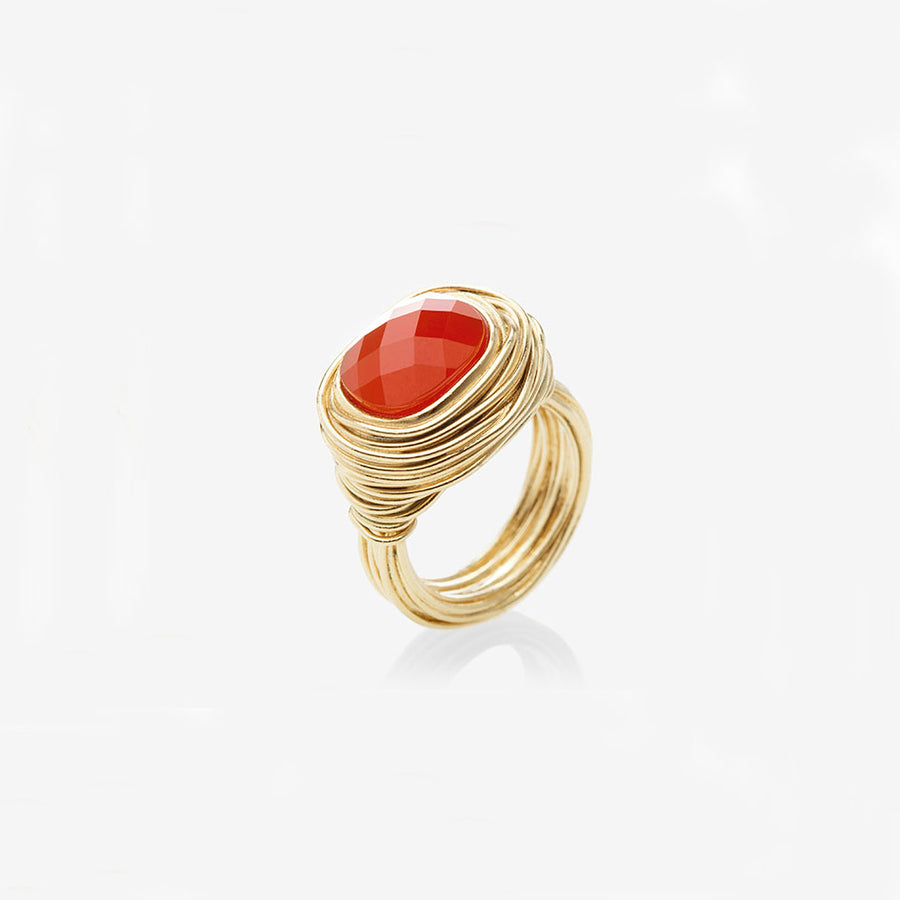 Bague Phèdre Cornaline