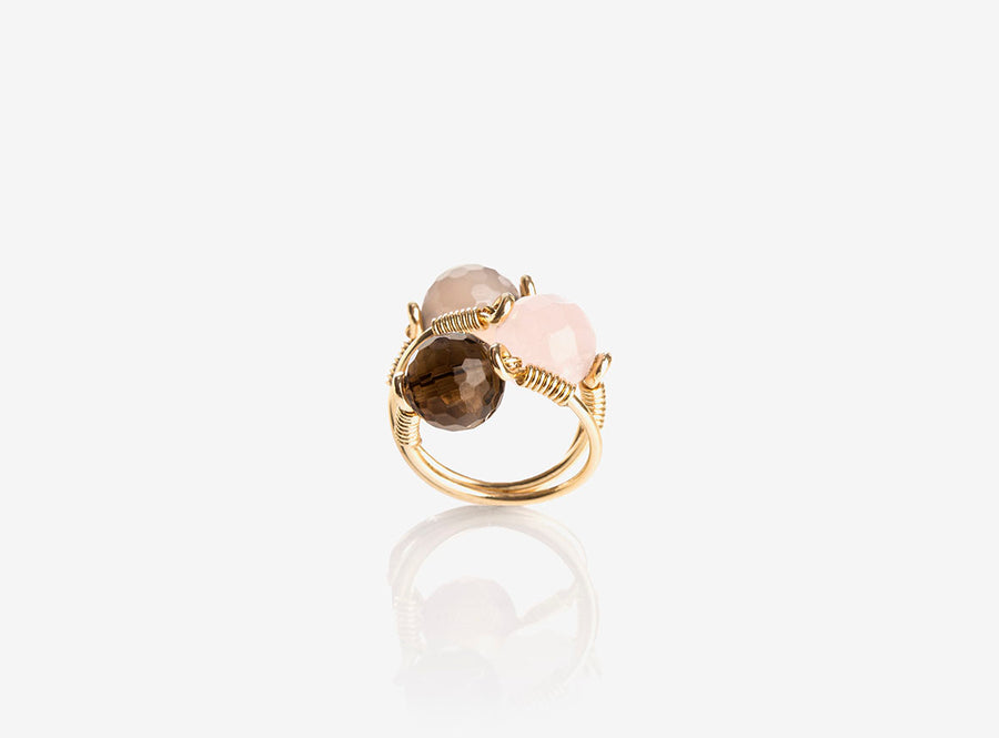 Bague Lunaris Quartz fumé