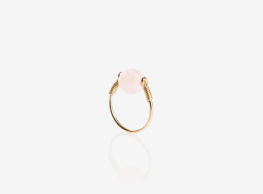 Bague Lunaris Quartz rose