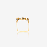 bague carrée fantaisie femme, bijoux créateurs paris, bijou fantaisie femme de qualité, bijoux plaqué or, bijoux haut de gamme, bijoux créateurs paris, bijoux femme tendance, bague en fil enroulé, pierre semi précieuse, hématites