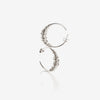 Boucles d'oreilles créoles argent femme, bijou en fil enroulé