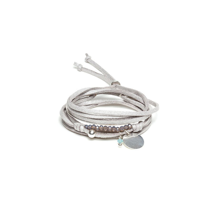 Bracelet Halona gris et argent
