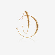  Large créoles dorées, boucle d’oreilles femme, bijou femme fantaisie de qualité, bijoux plaqué or, bijoux haut de gamme, bijoux créateurs paris, bijoux femme tendance, bijoux en fil enroulé