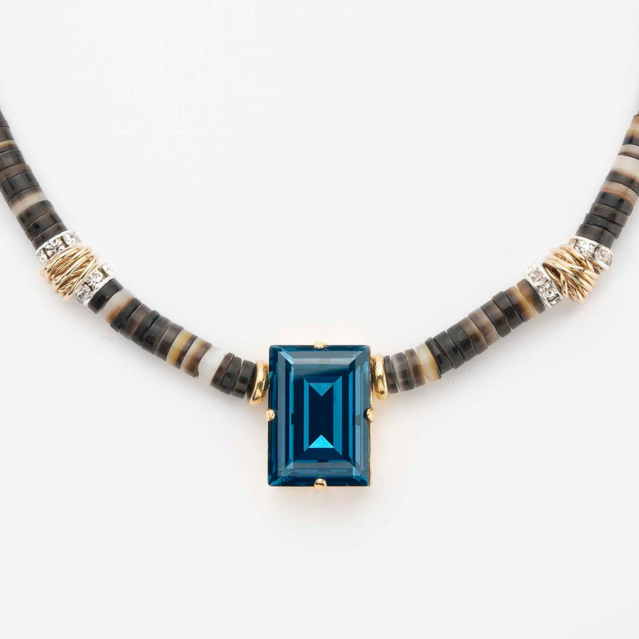 Collier Inca Chic bleu